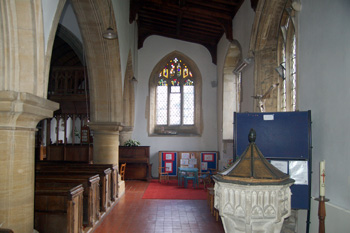 The south aisle looking east March 2011